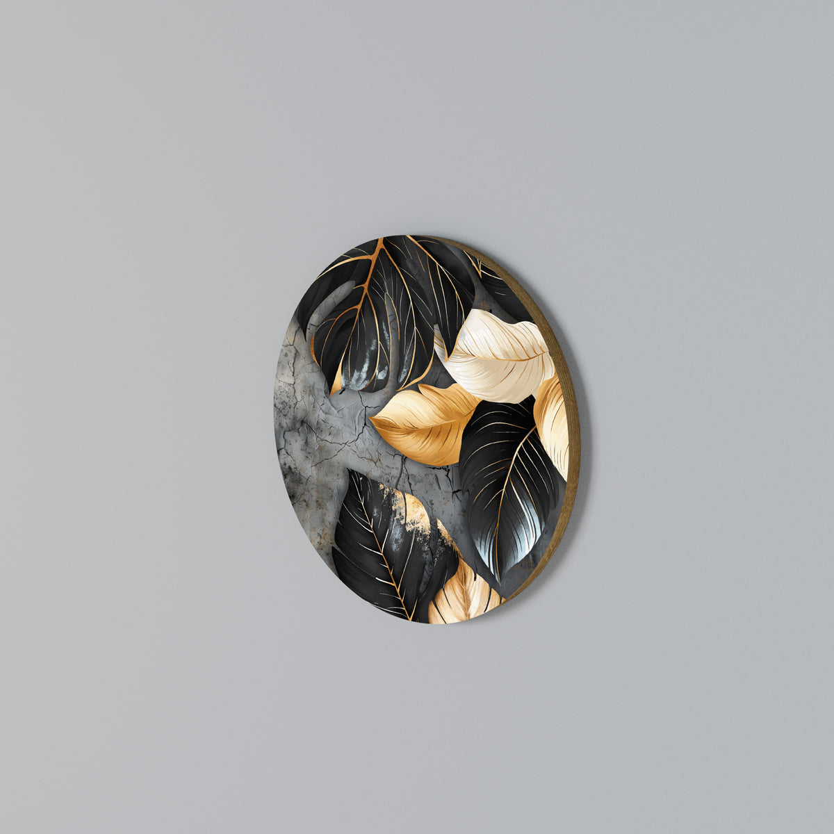 NATURE'S DARK EMBRACE Kulatá nástěnná dekorace