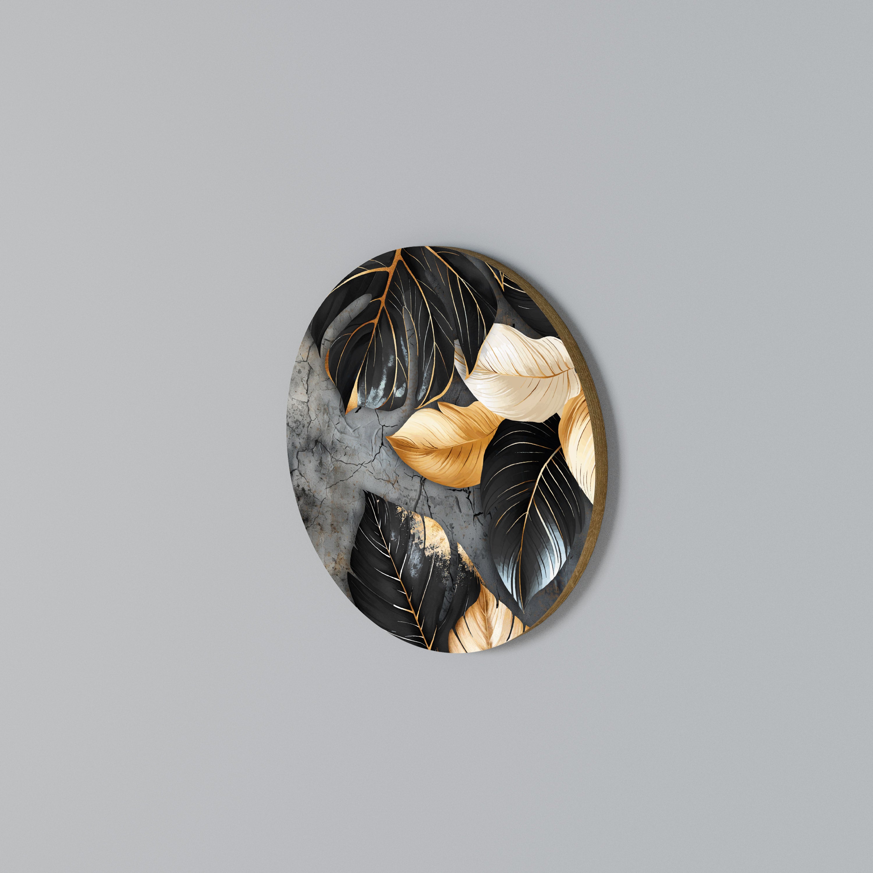 NATURE'S DARK EMBRACE Round Wall Art