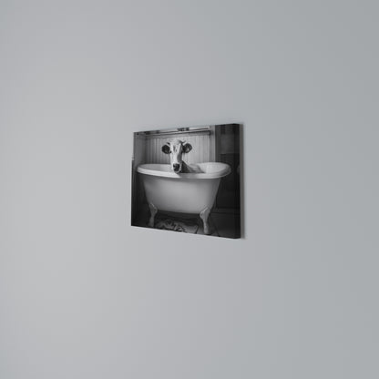 COW IN RELAXATION Horizontal Canvas Print