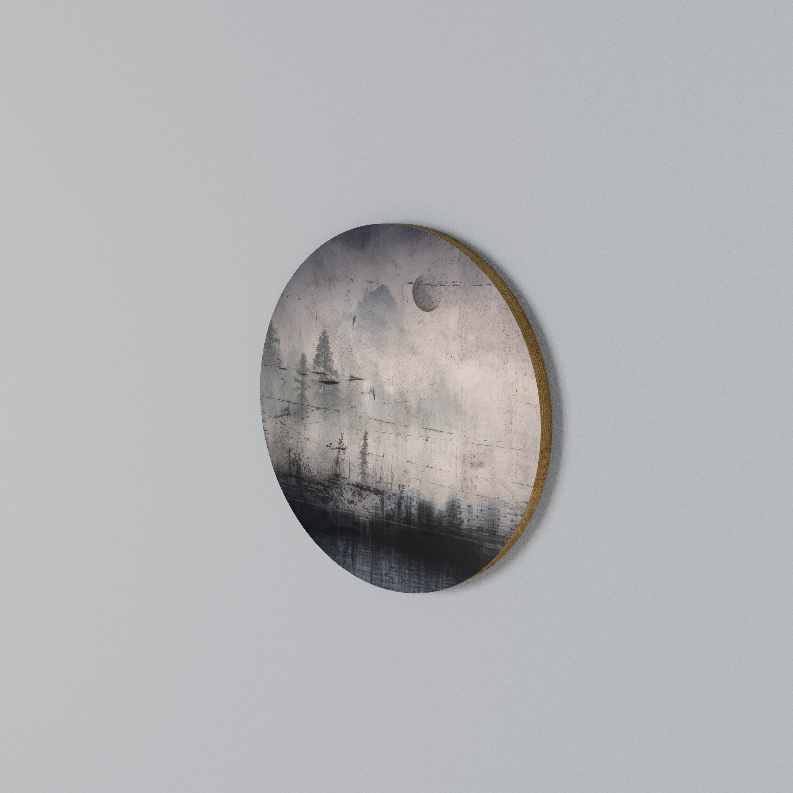 ECLIPSE OF SERENITY Round Wall Art