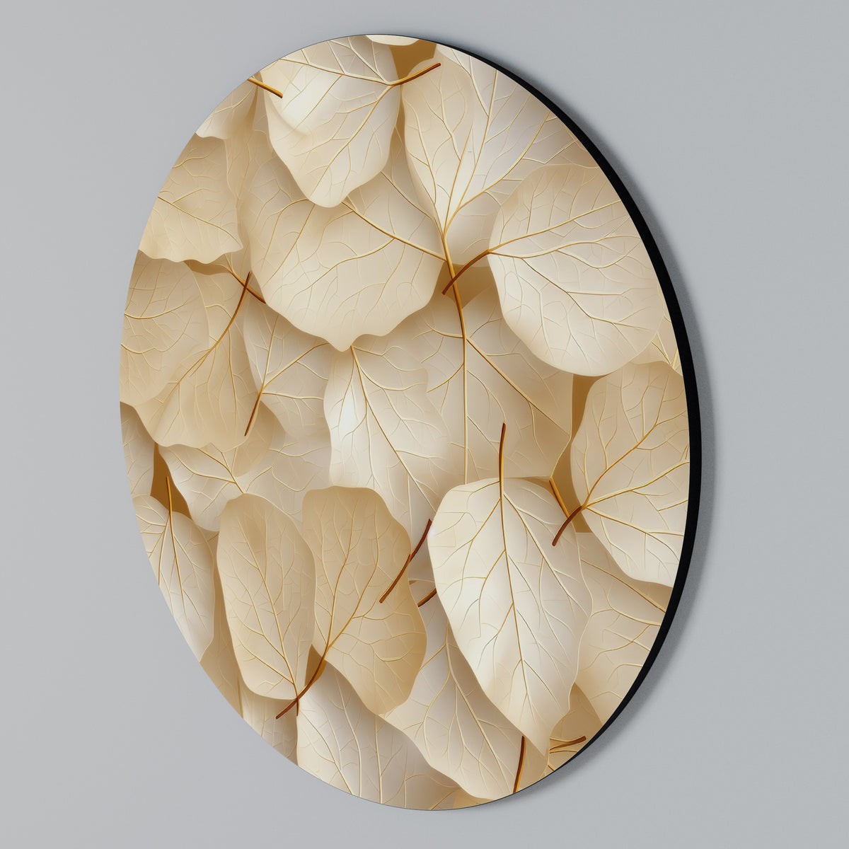 VELLUM LEAF SYMPHONY Kulatá nástěnná dekorace