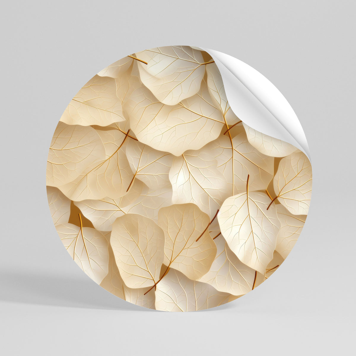 VELLUM LEAF SYMPHONY Kulatá samolepka