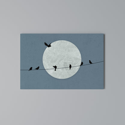 MOONLIT REST Horizontal Canvas Print