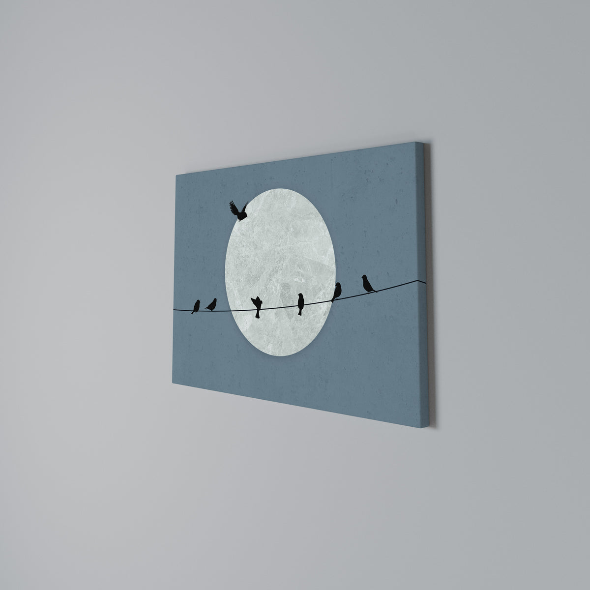 MOONLIT REST Horizontal Canvas Print