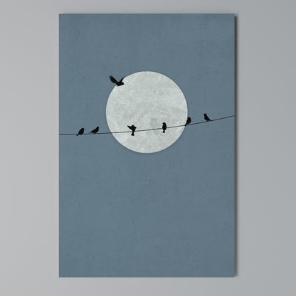 MOONLIT REST Vertical Canvas Print