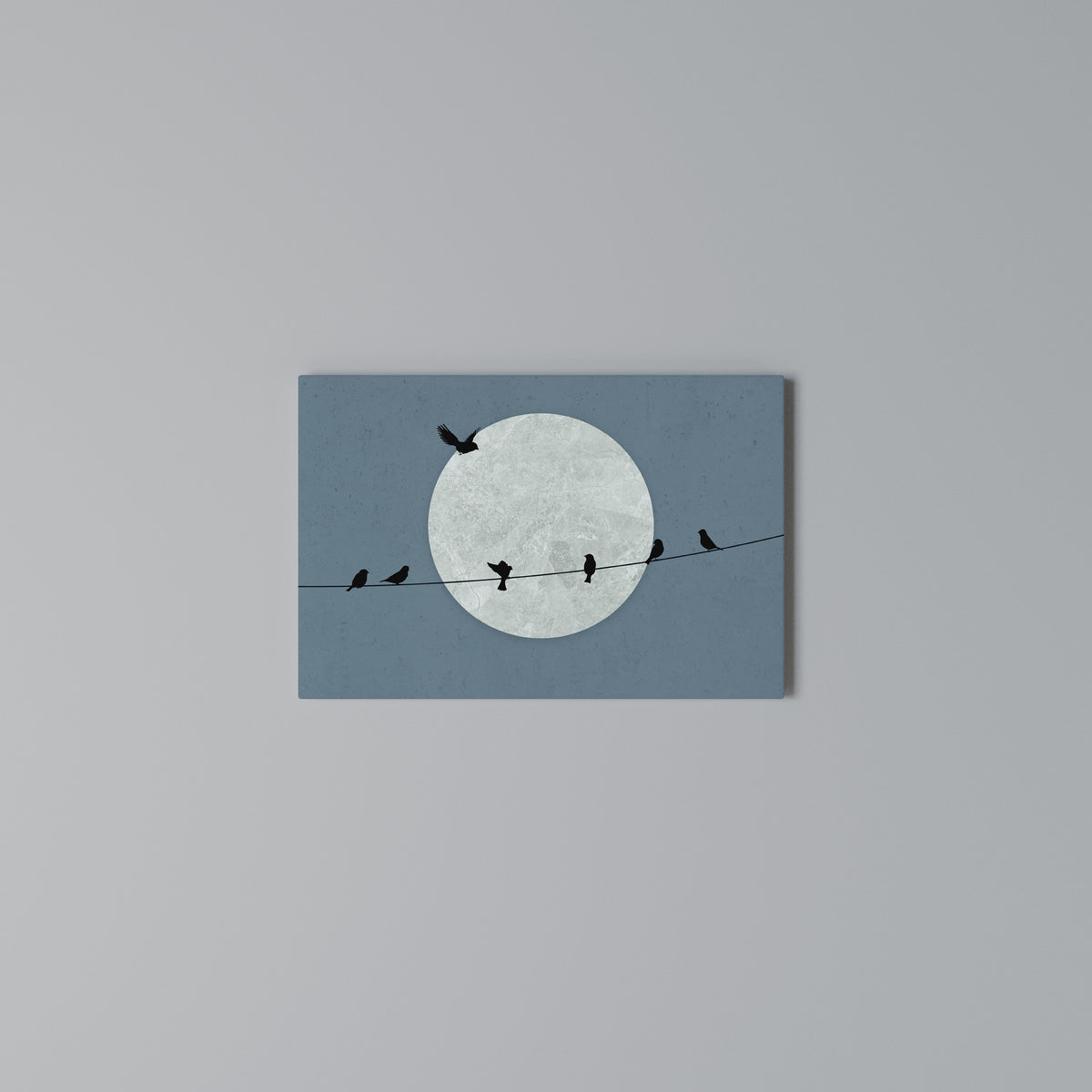 MOONLIT REST Horizontal Canvas Print