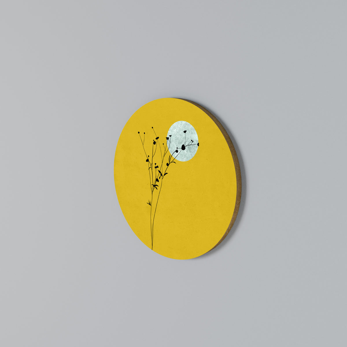 RISE IN THE LIGHT Kulatá nástěnná dekorace