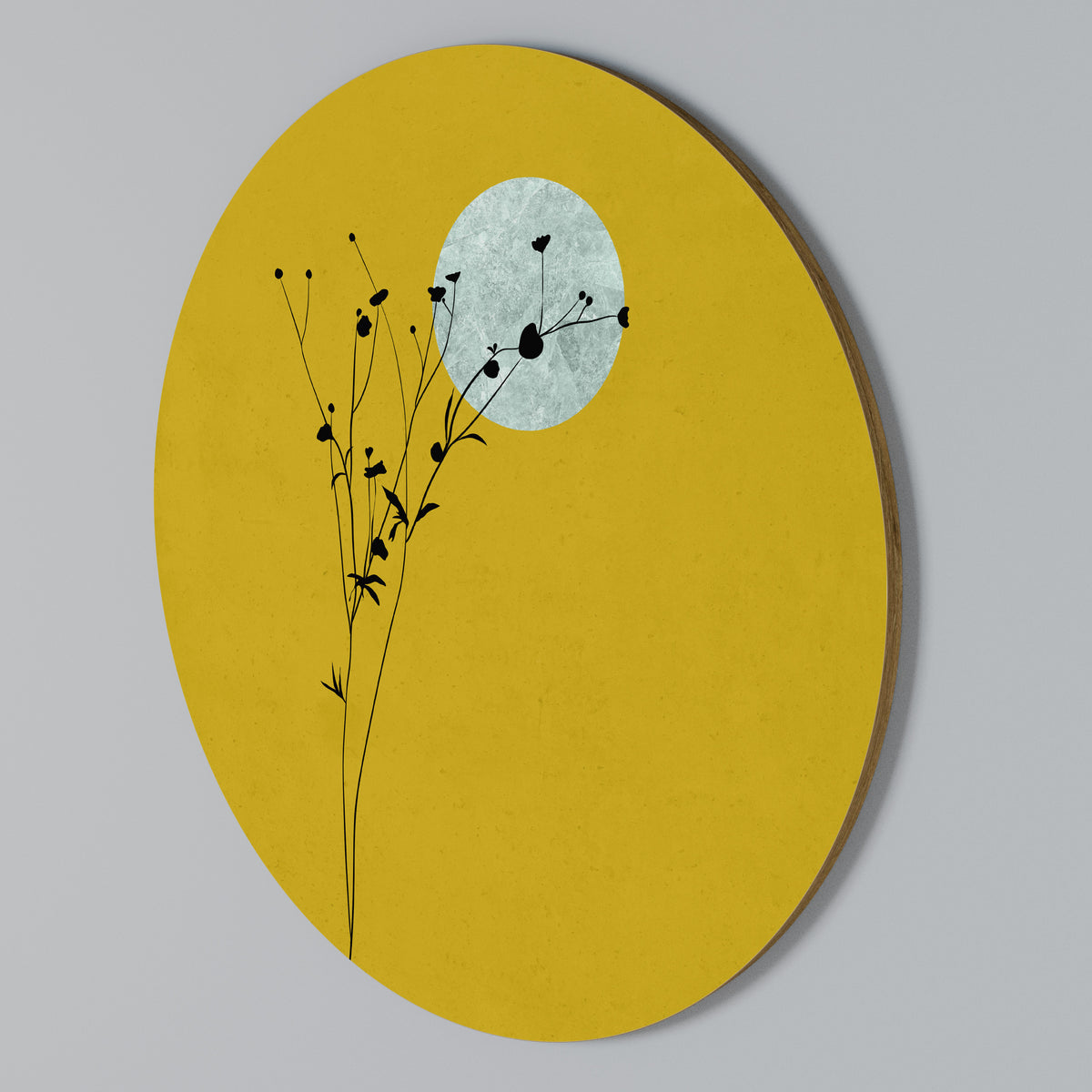 RISE IN THE LIGHT Kulatá nástěnná dekorace