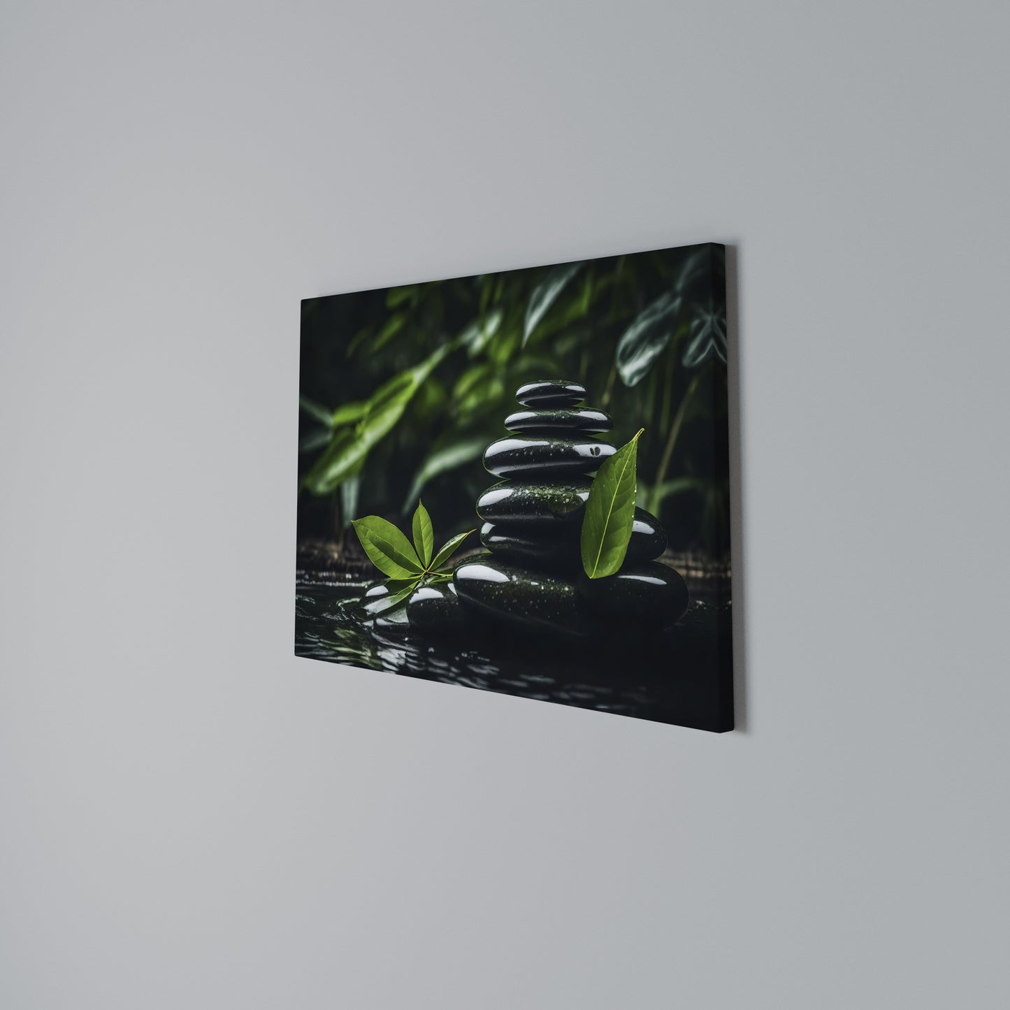 HARMONY STONES Horizontal Canvas Print