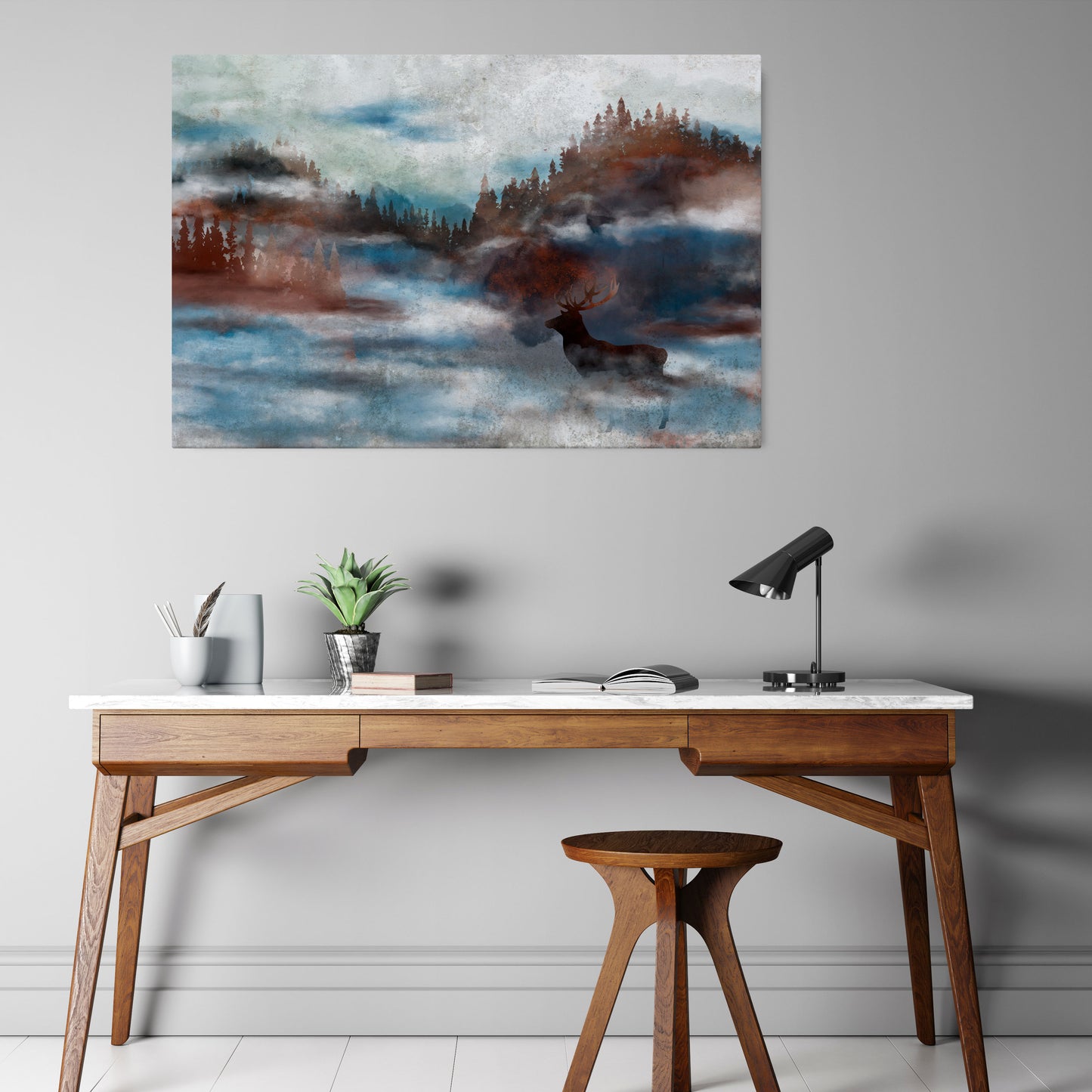 HARMONY IN HAZE Horizontal Canvas Print