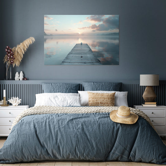 GENTLE MORNING MYSTIQUE Horizontal Canvas Print