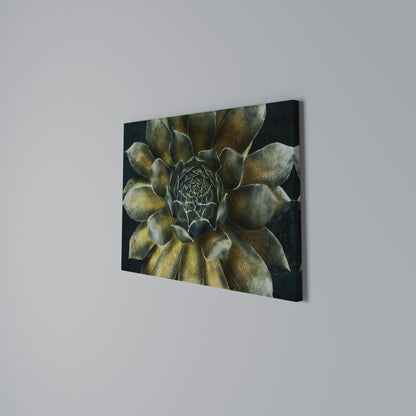 MYSTICAL SUCCULENT WHIRL Horizontal Canvas Print
