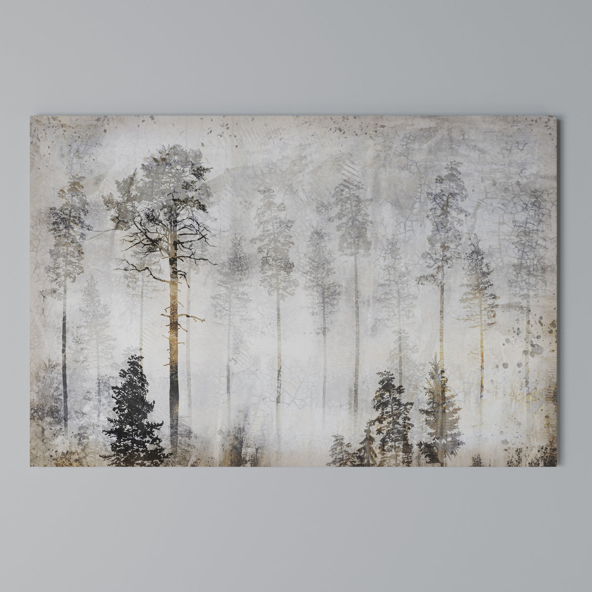 FADE IN THE TREES Horizontal Canvas Print