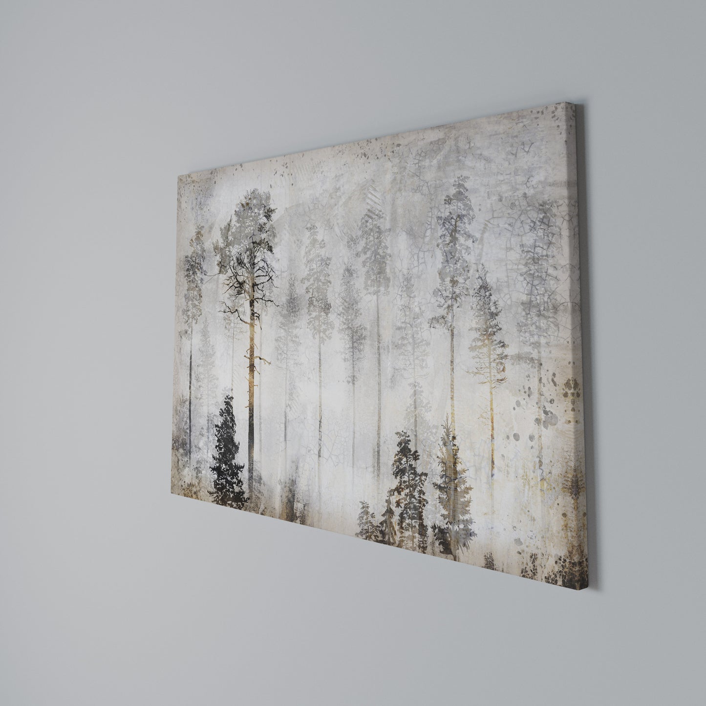 FADE IN THE TREES Horizontal Canvas Print