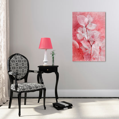 ETHERAL PETAL GLOW Vertical Canvas Print