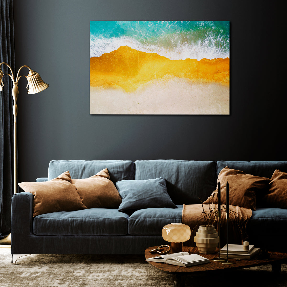 TRILOGY OF TIDES Horizontal Canvas Print