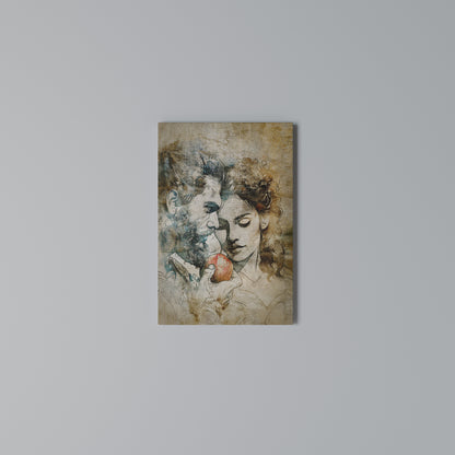 WHISPERS OF TEMPTATION Vertical Canvas Print