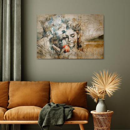 WHISPERS OF TEMPTATION Horizontal Canvas Print