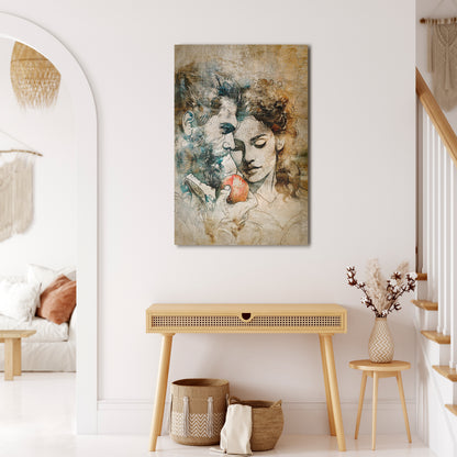 WHISPERS OF TEMPTATION Vertical Canvas Print