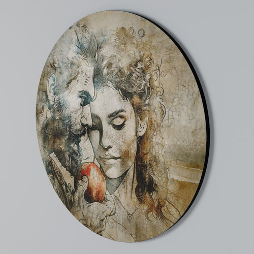 WHISPERS OF TEMPTATION Round Wall Art