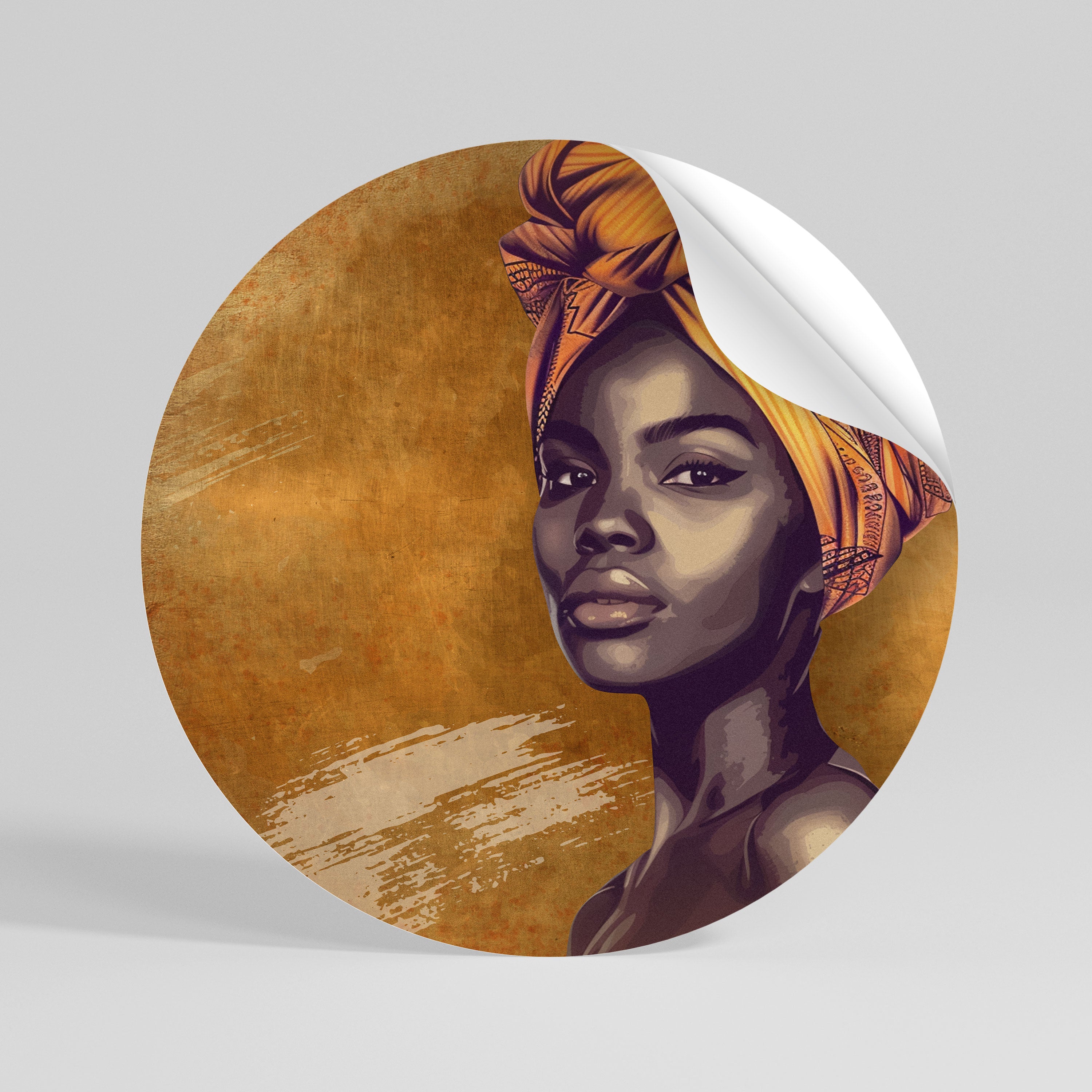 TIMELESS STRENGTH Peel and Stick Round Sticker