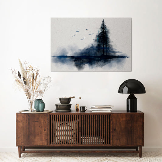 MISTY RECOLLECTION Horizontal Canvas Print