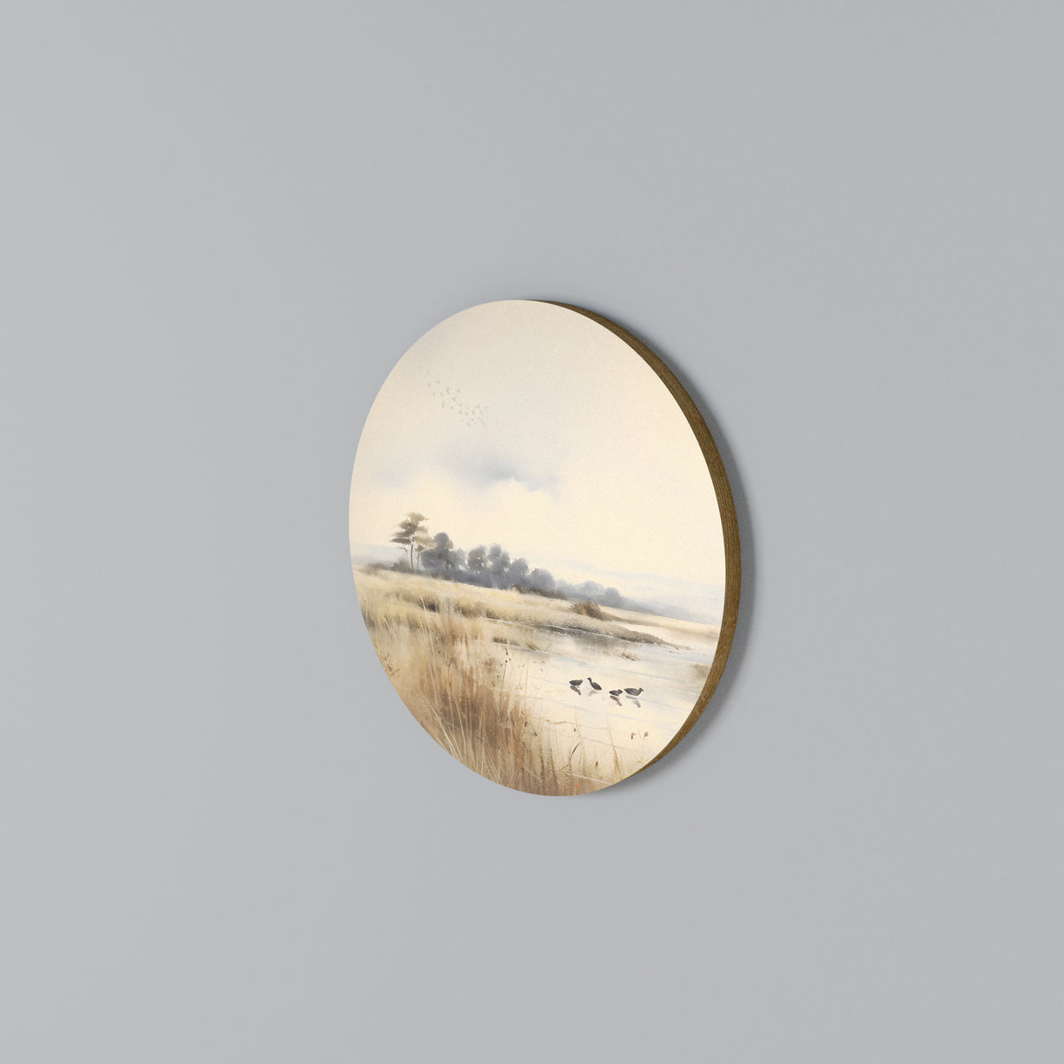 LAKESIDE NOSTALGY Kulatá nástěnná dekorace