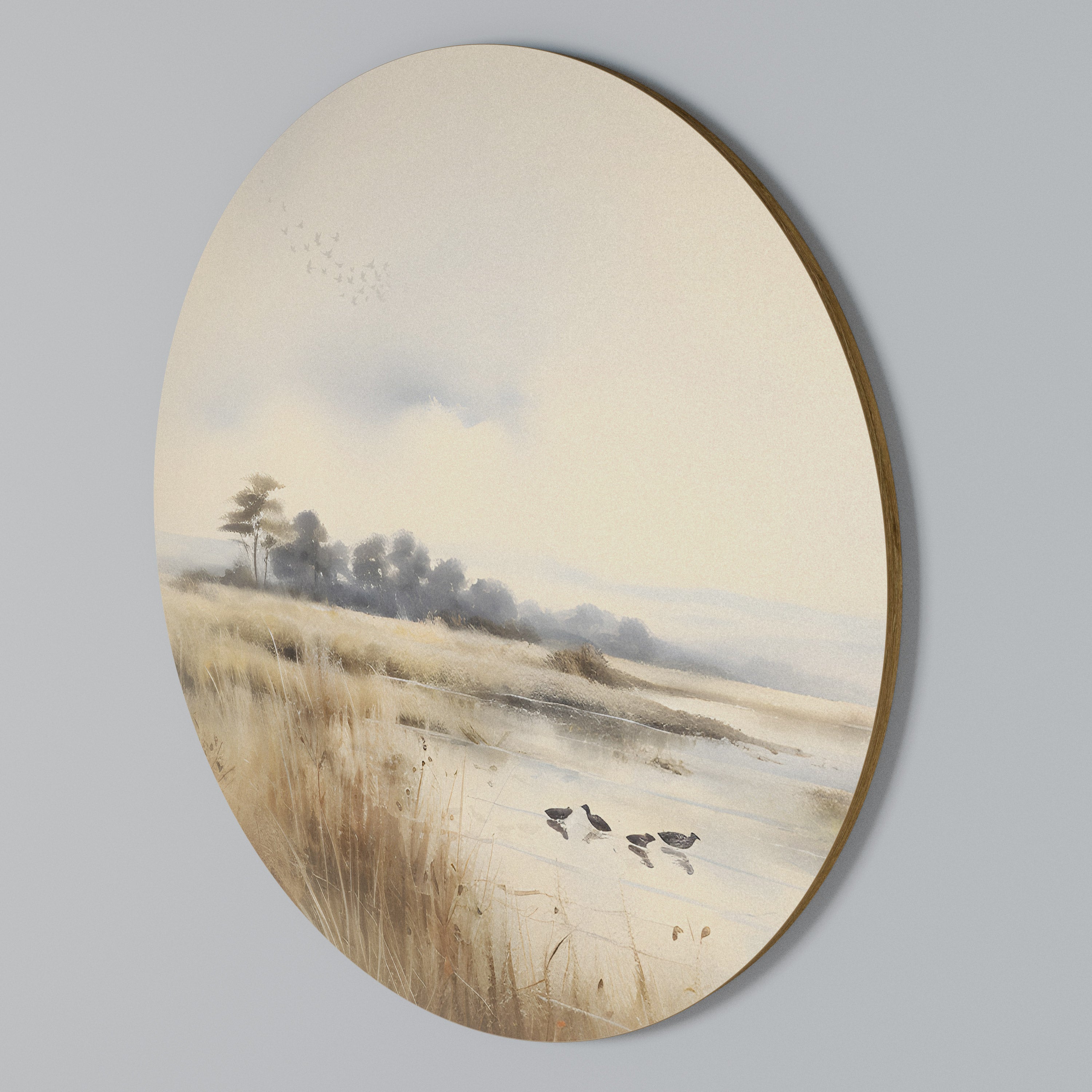 LAKESIDE NOSTALGY Round Wall Art