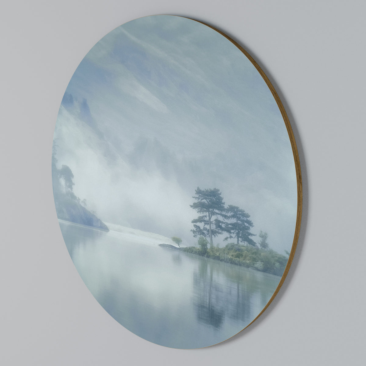 SILVER LAKE Kulatá nástěnná dekorace