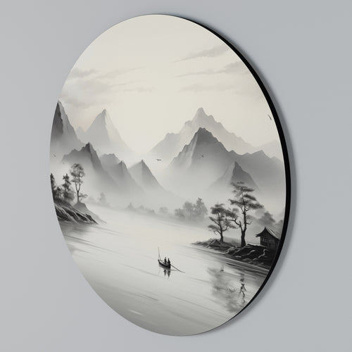 ASIAN VENTURE Round Wall Art