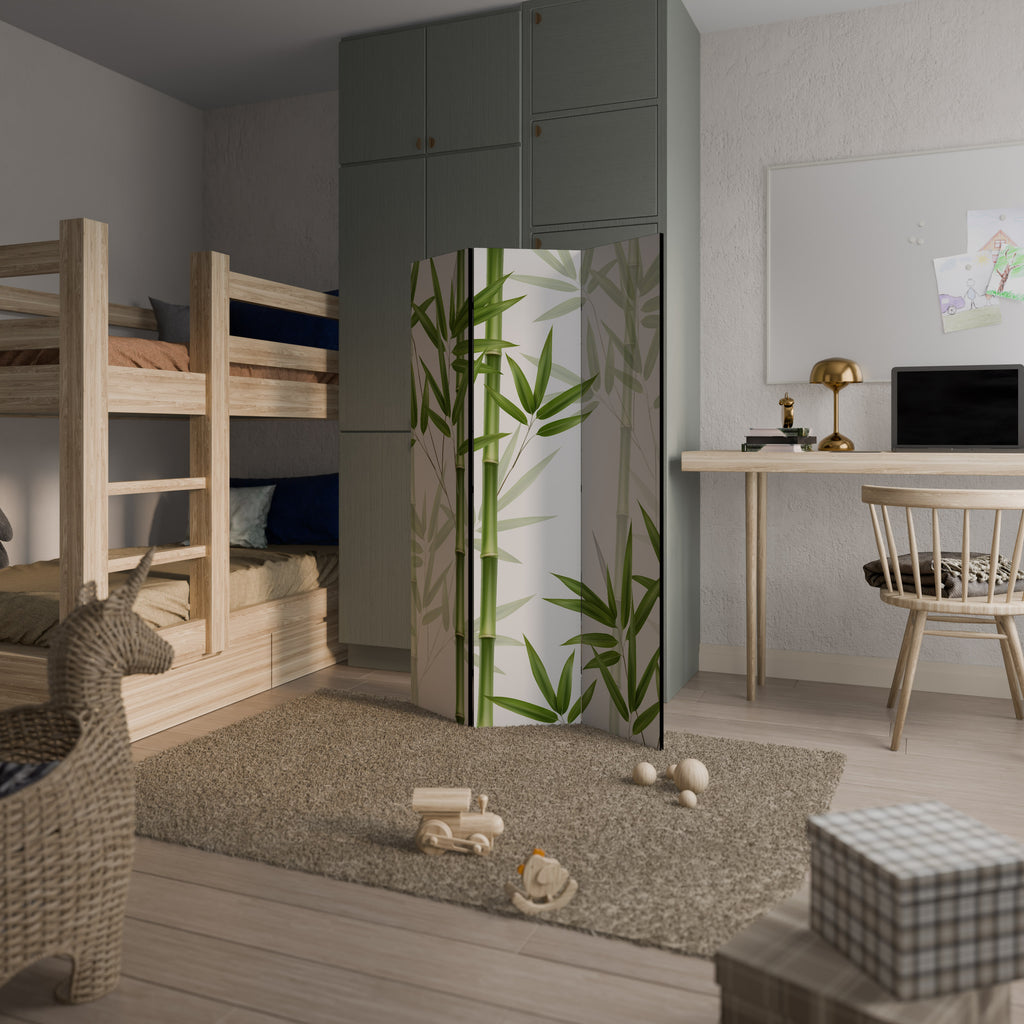 SERENE BAMBOO WHISPERS 3-Panel Room Divider
