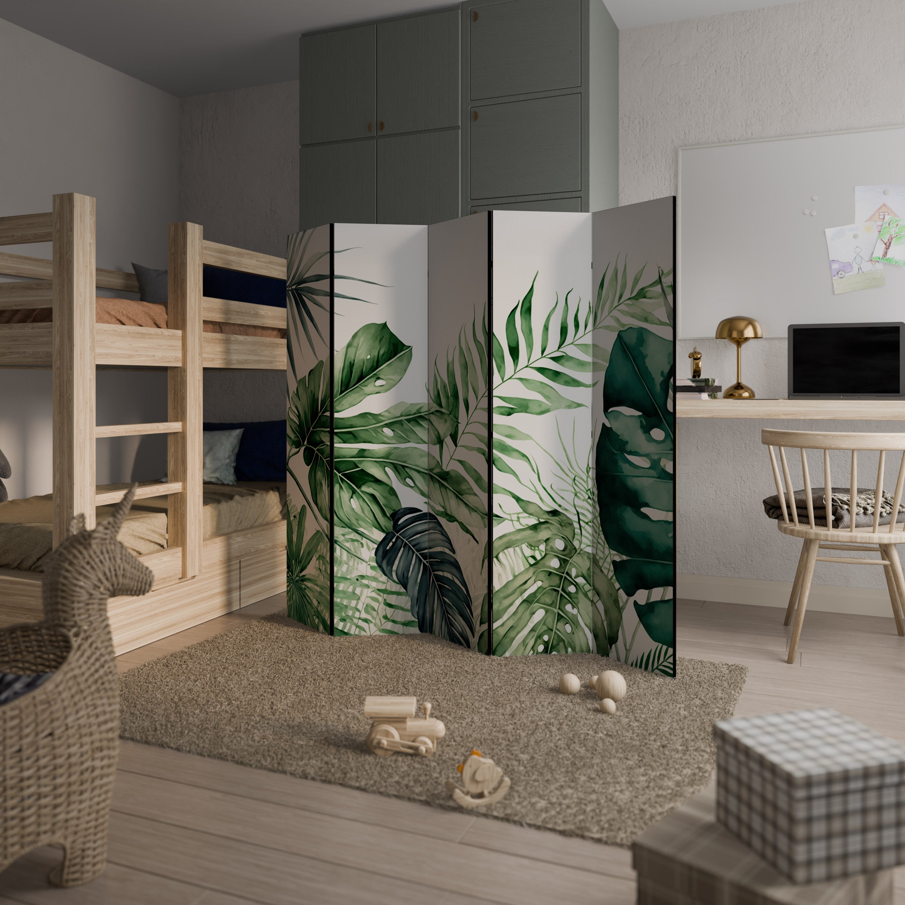 MONSTERA DREAM 5dílný paraván