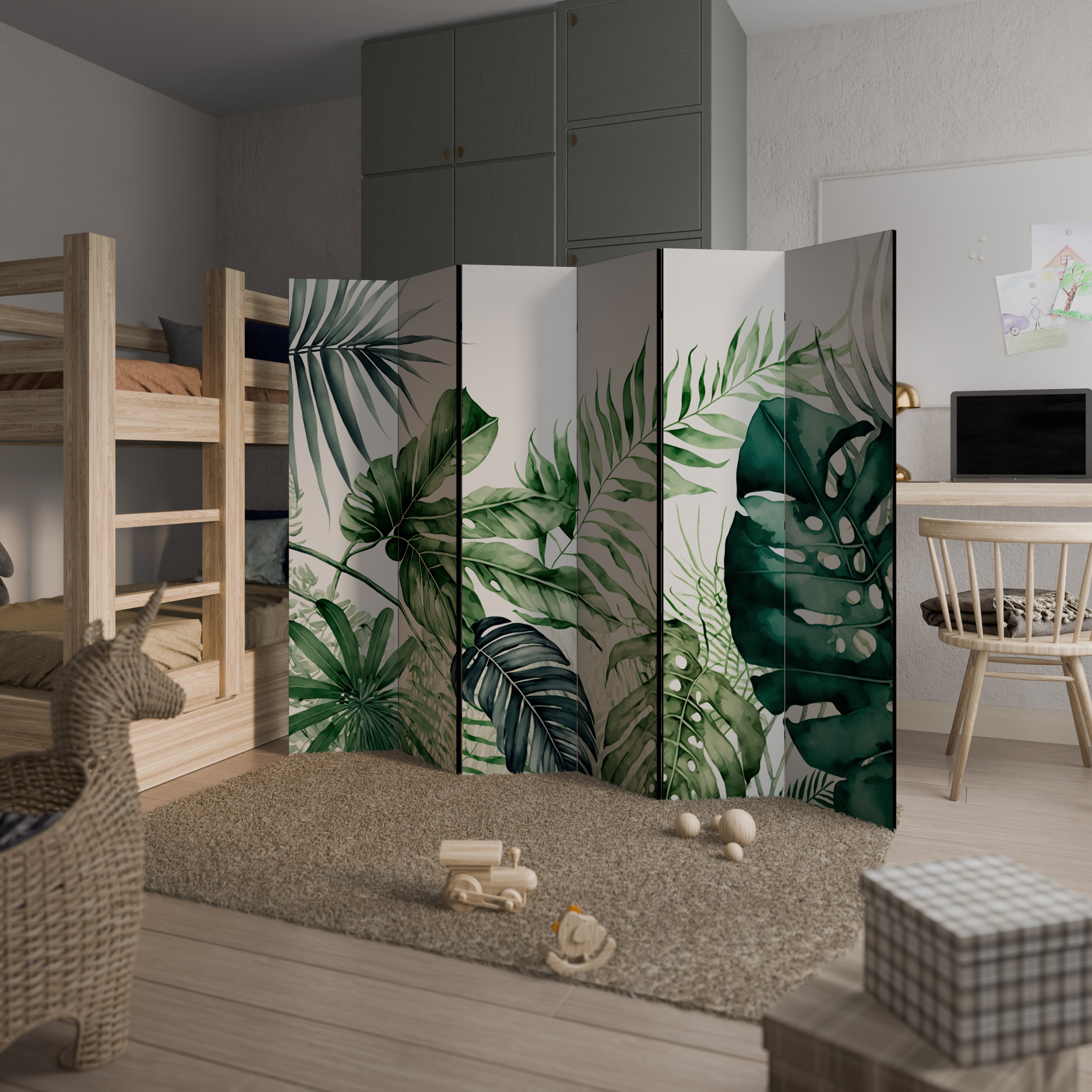 MONSTERA DREAM 6dílný paraván