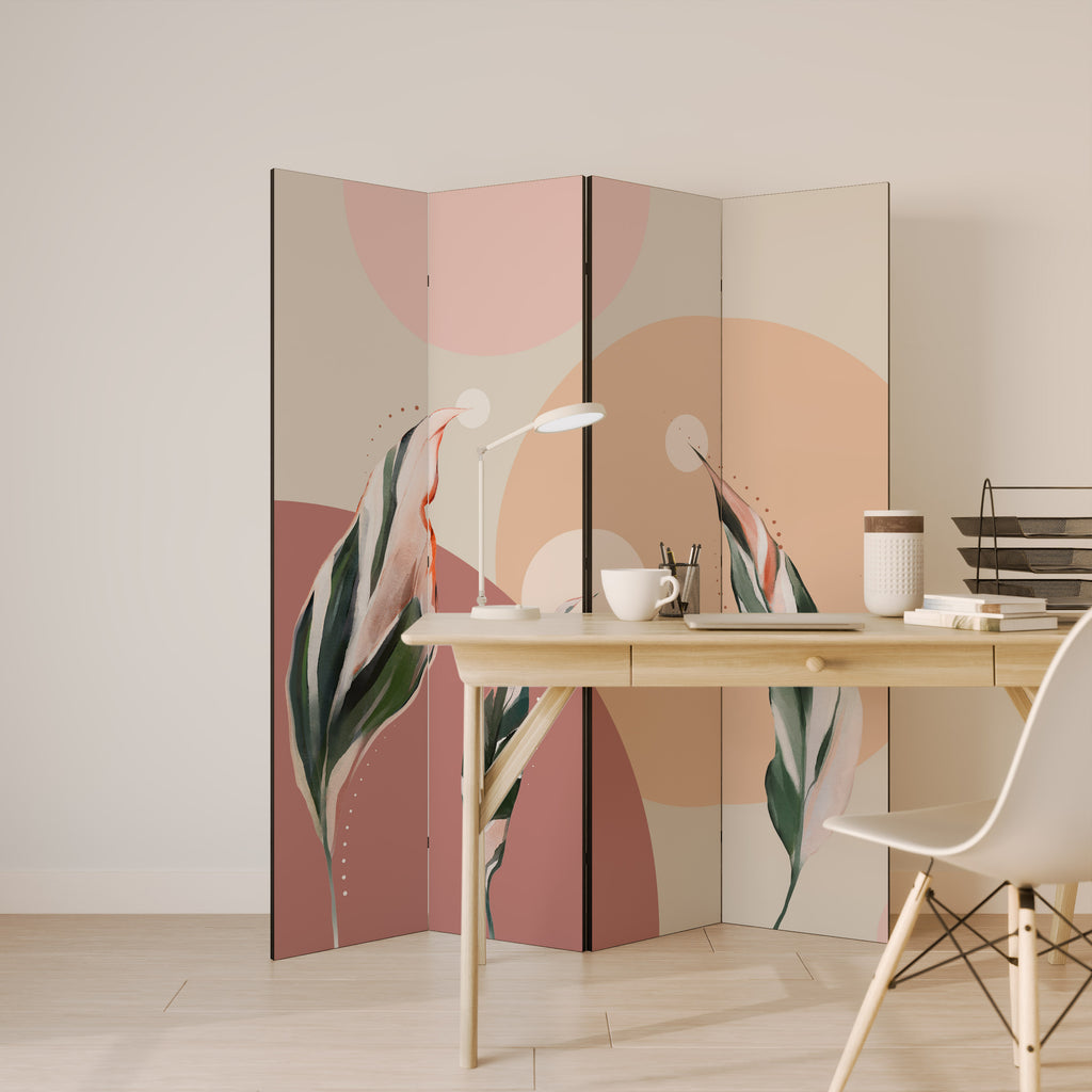 LEAFY SYMPHONY 4-Panel Room Divider