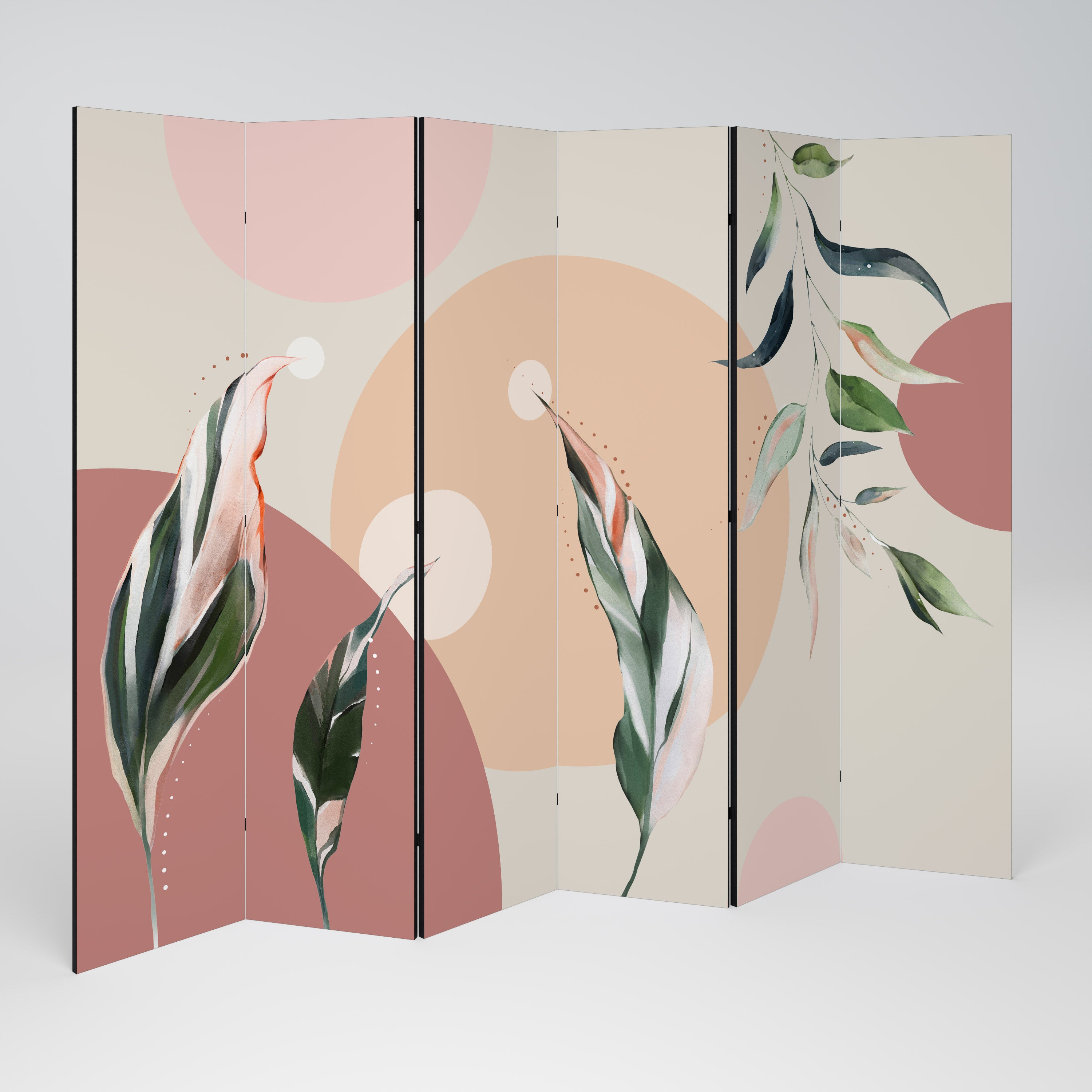 LEAFY SYMPHONY 6-Panel Room Divider