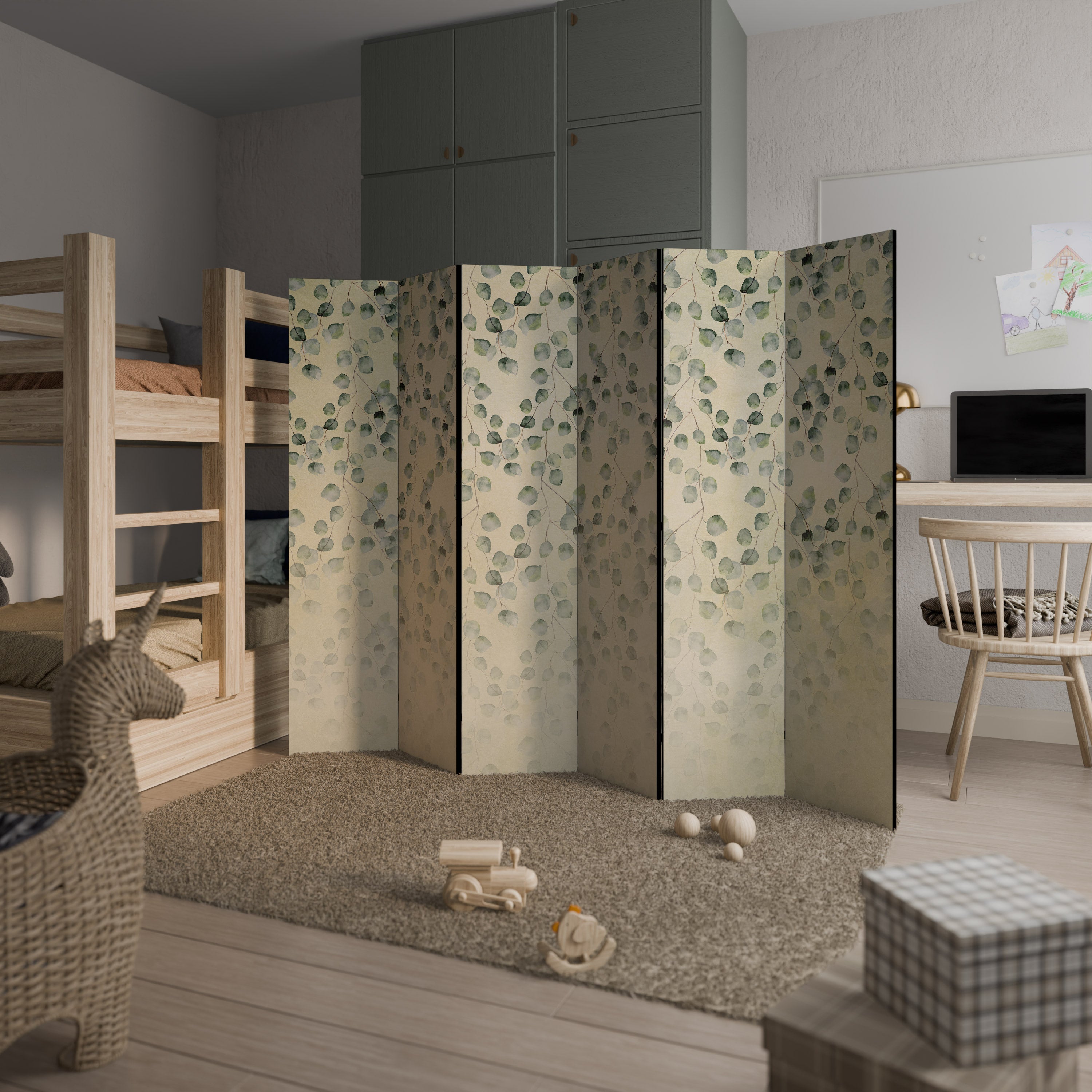 HIDDEN GARDEN TESSERACT 6-Panel Room Divider