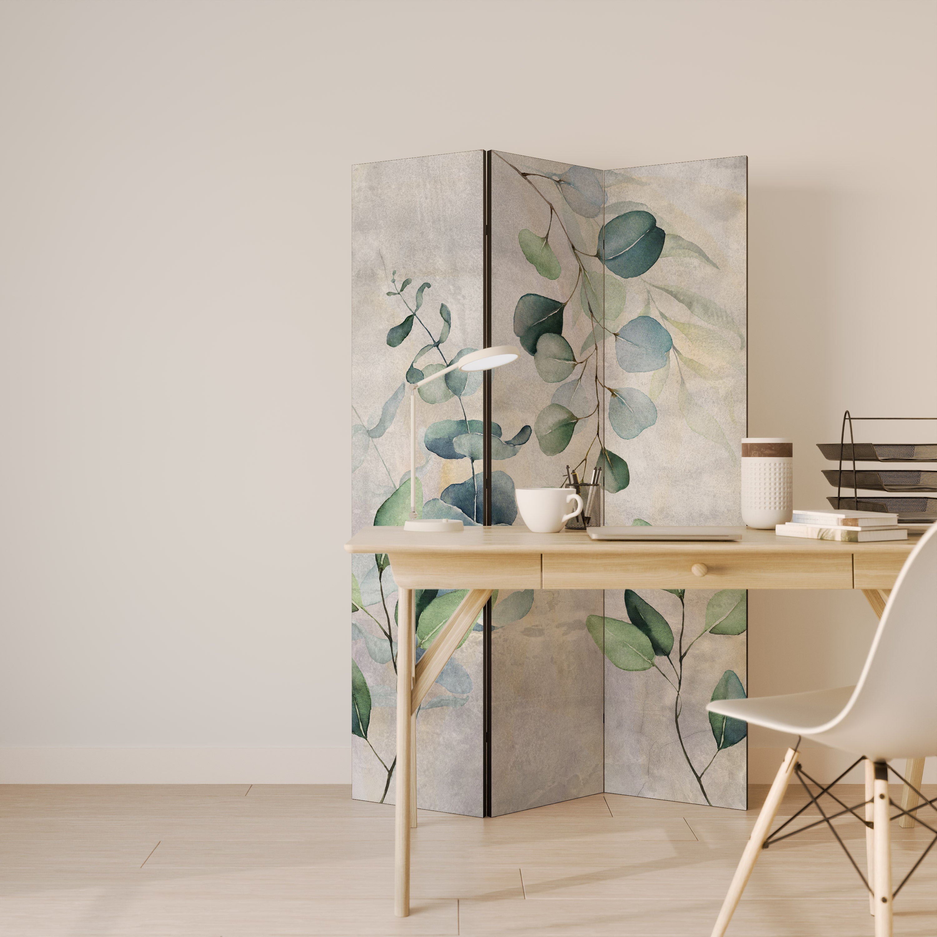 PEACEFUL SPRIGS 3dílný paraván