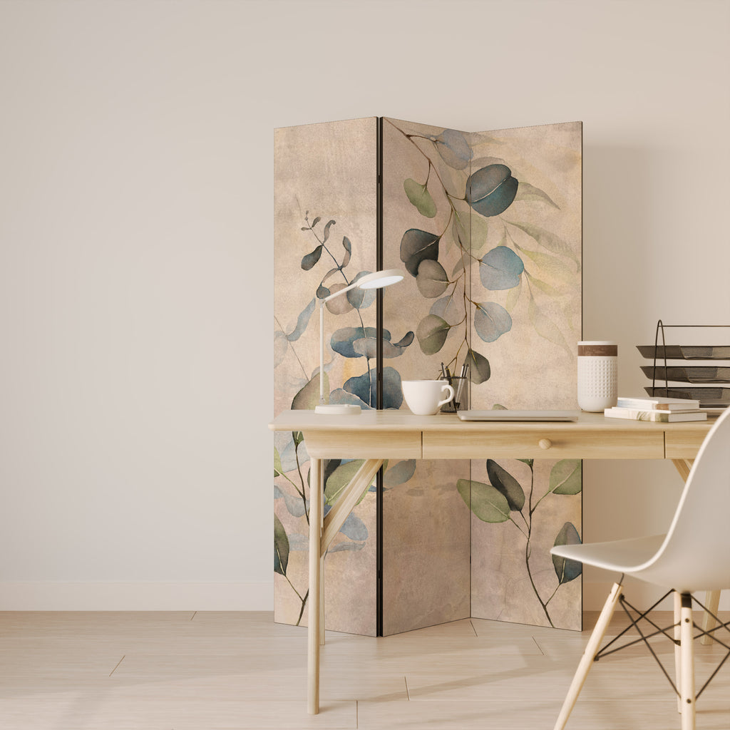 SOFT EARTHEN EMBRACE 3-Panel Room Divider