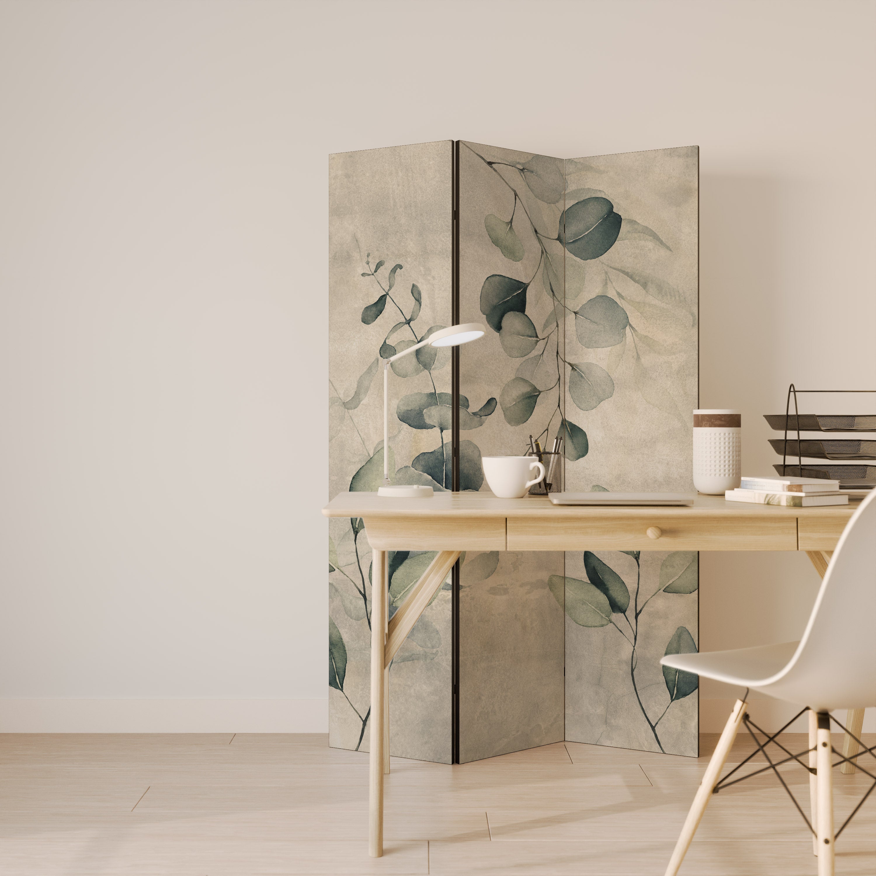 EARTHY TONED ELEGANCE 3dílný paraván
