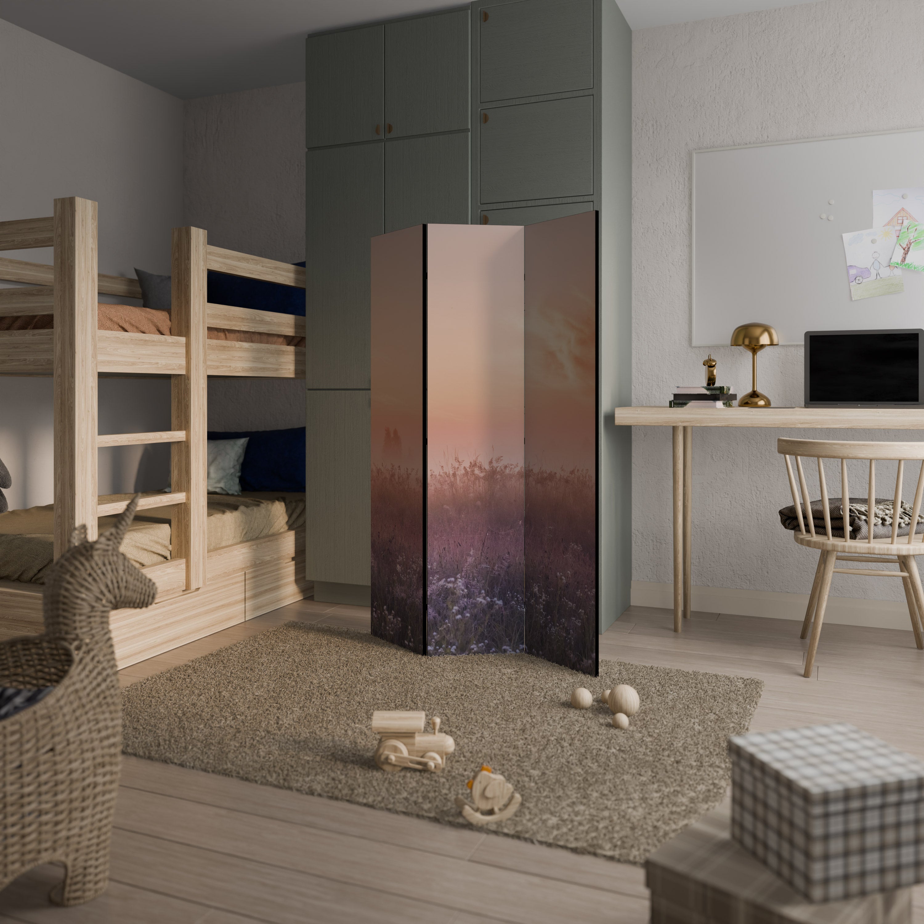 ENCHANTED MORNING VEIL 3dílný paraván