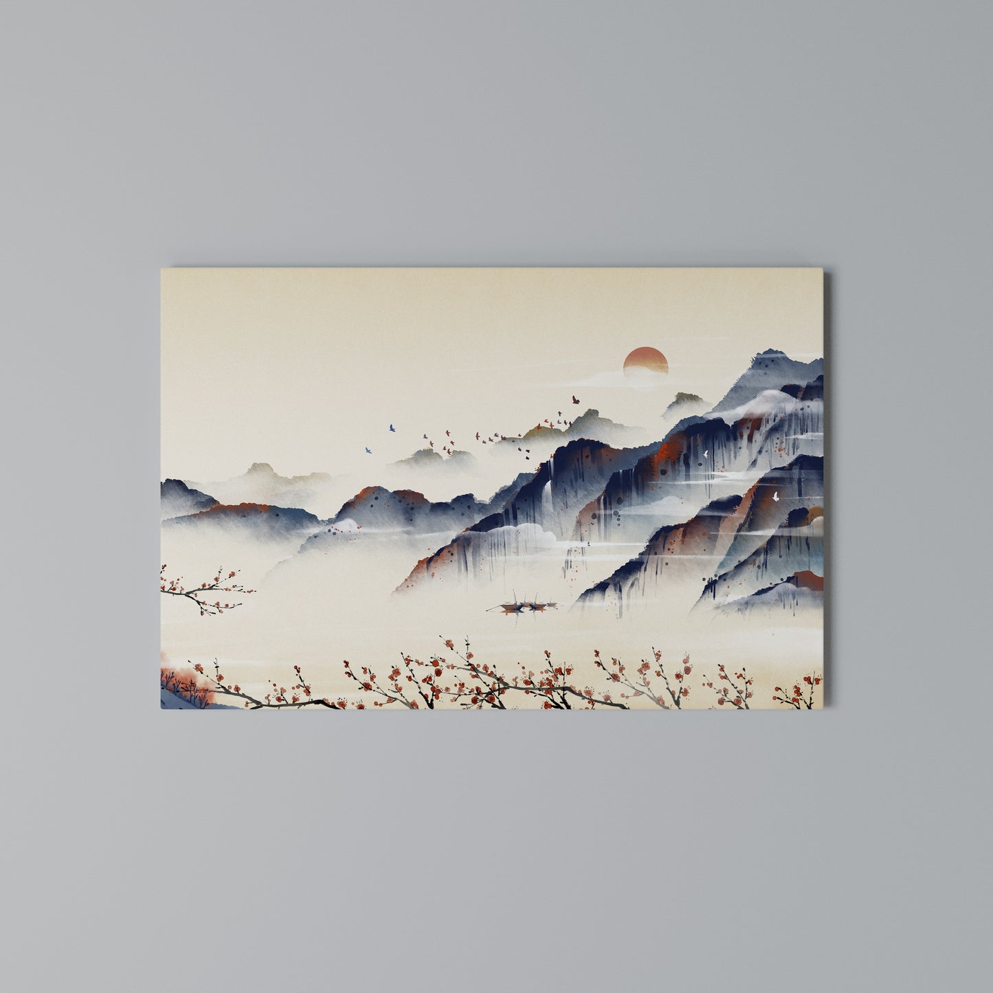 JAPANESE LANDSCAPE Horizontal Canvas Print