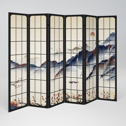 JAPANESE LANDSCAPE 6dílný paraván
