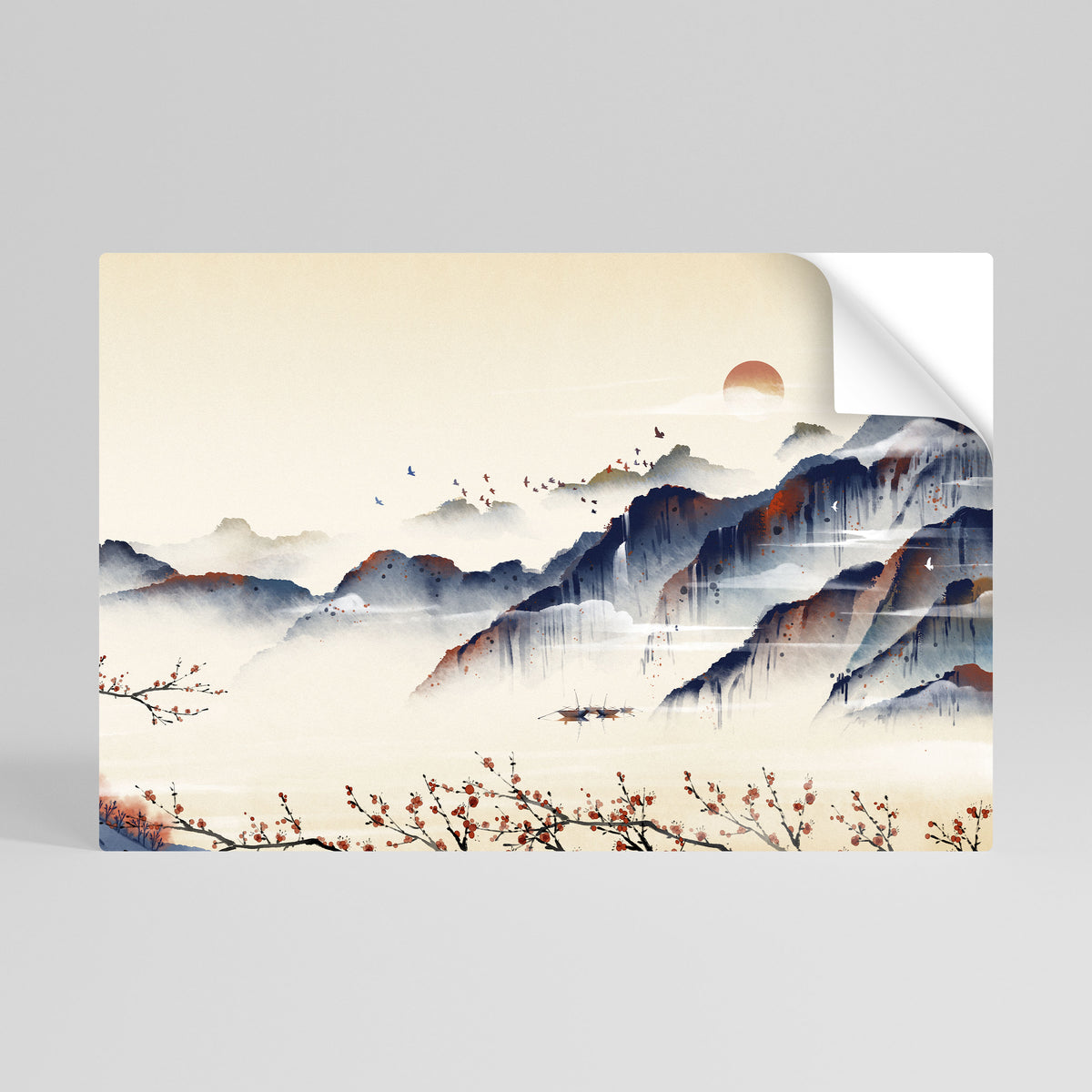 JAPANESE LANDSCAPE Vodorovný samolepicí plakát