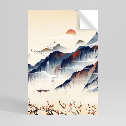 JAPANESE LANDSCAPE Svislý samolepicí plakát