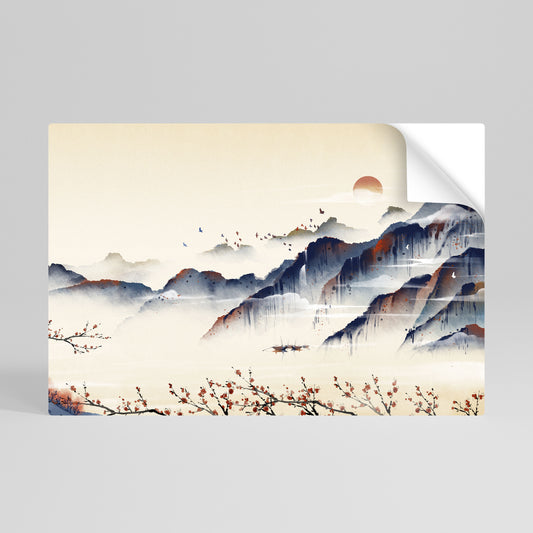 JAPANESE LANDSCAPE Vodorovný samolepicí plakát