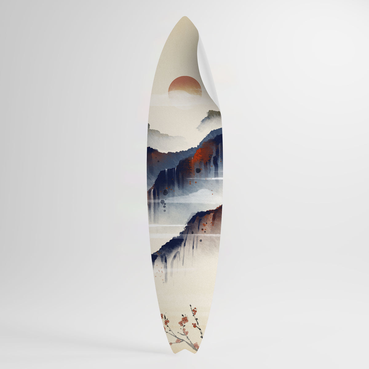 JAPANESE LANDSCAPE Samolepka ve tvaru surfu