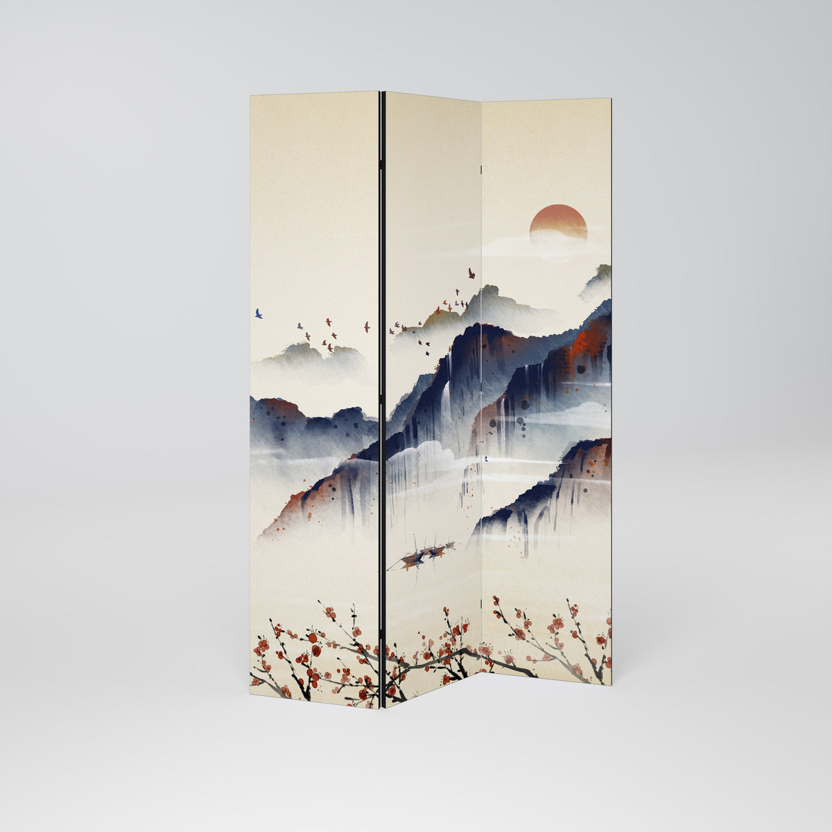 ORIENTAL LANDSCAPE 3dílný paraván