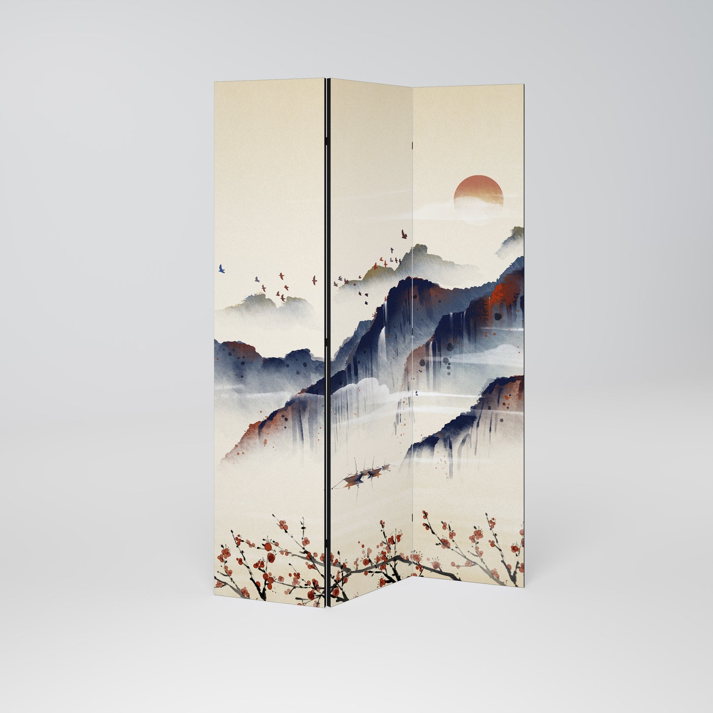 ORIENTAL LANDSCAPE 3dílný paraván