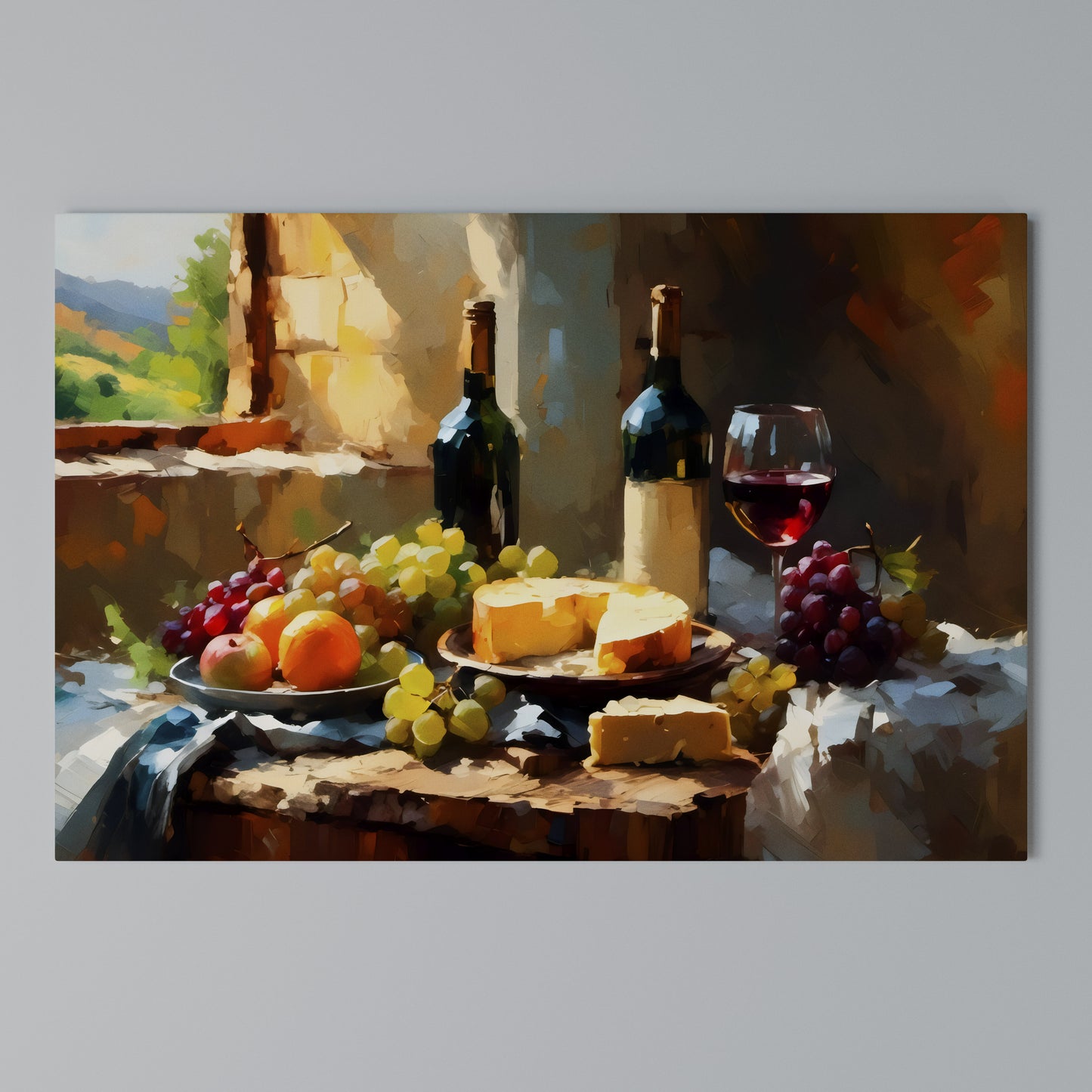 VINTAGE VINEYARD LUXURY Horizontal Canvas Print