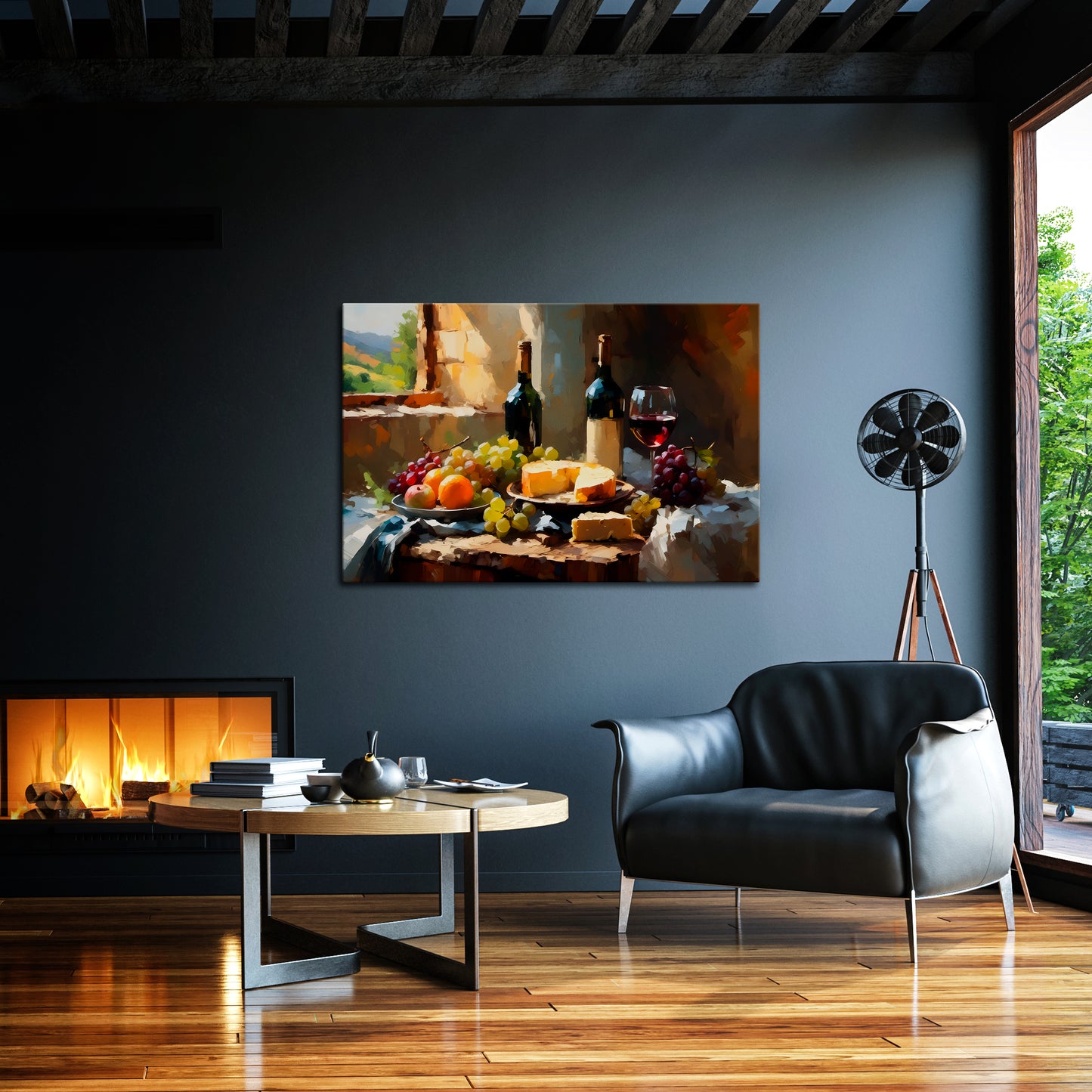 VINTAGE VINEYARD LUXURY Horizontal Canvas Print